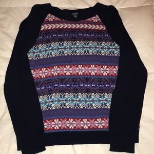Chaps Colorful crew neck sweater